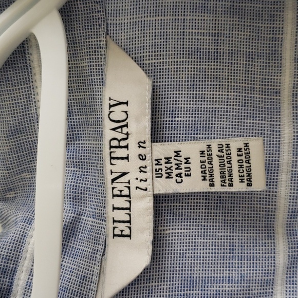 Ellen Tracey Linen Longsleeve top - Picture 6 of 6